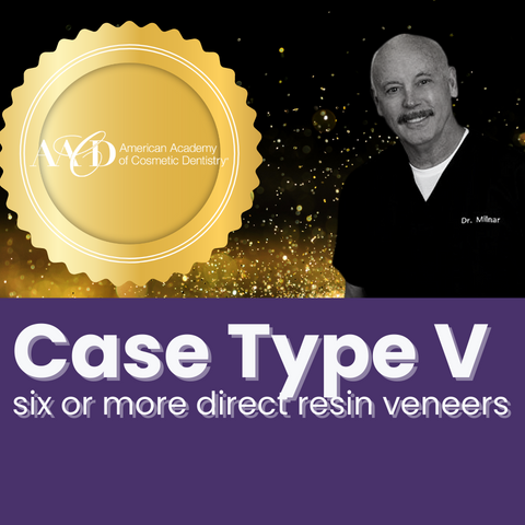 AACD Case Type V: Six or More Direct Resin Veneers